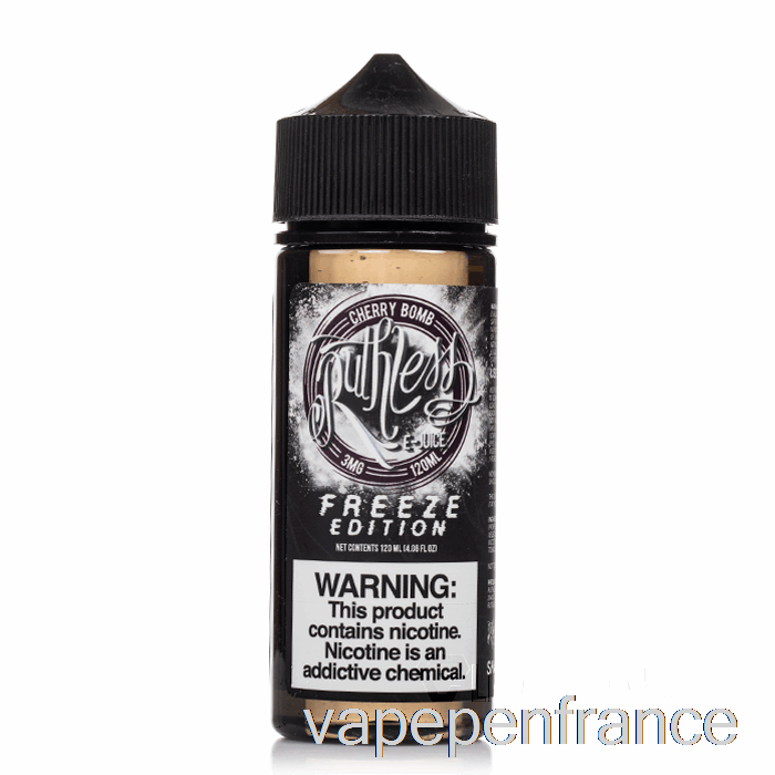 Bombe Cerise - édition Freeze - Vapeur Impitoyable - Stylo Vape 120 Ml 3 Mg